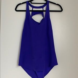 Blue Silk Amanda Uprichard Top